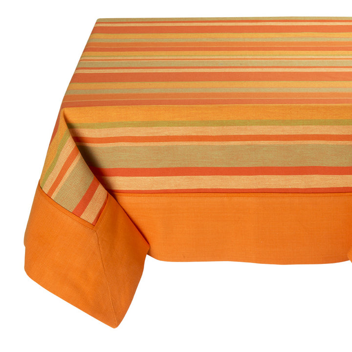 Zenoni & ColombiTovaglia in cotone tinto in filo Provencal Arancione Presa