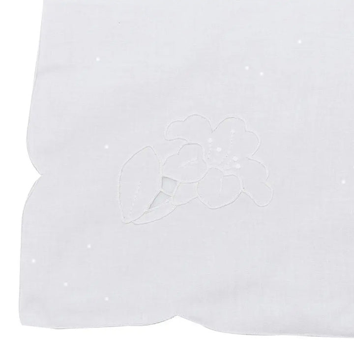 Zenoni & ColombiTovaglia da the + 4 tovaglioli ricamati 100% Cotone variante Odessa Outlet