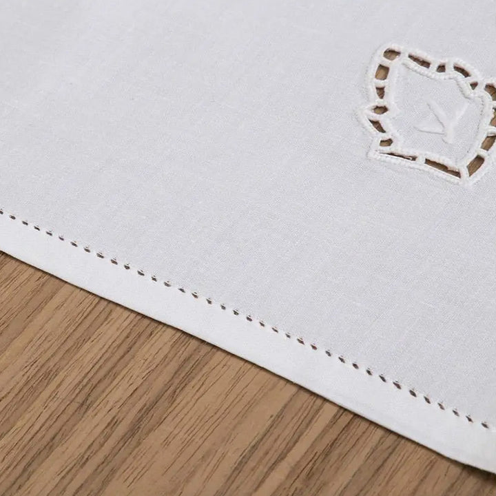 Zenoni & ColombiRunner ricamato a mano in puro cotone Made in Italy Sherwood Offerta
