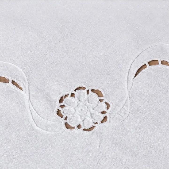 Zenoni & ColombiCentrotavola ricamato a mano in cotone Made in Italy variante Papillon Vendita Calda