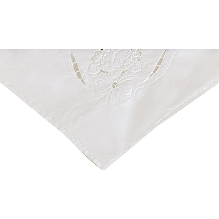 Zenoni & ColombiCentrotavola ricamato a mano in cotone Made in Italy variante Papillon Vendita Calda