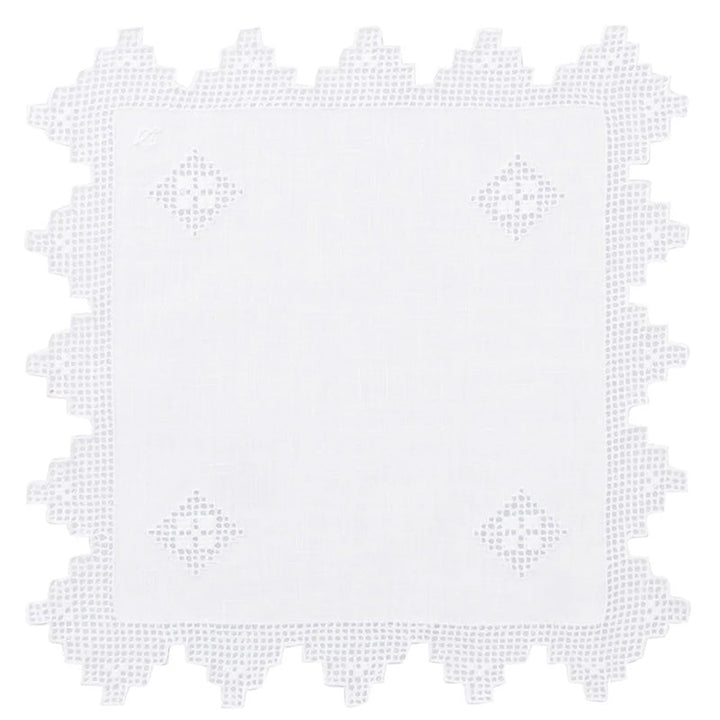 Zenoni & ColombiCentrino ricamato a mano in puro Lino Made in Italy variante Etruria (2 pezzi) Negozio